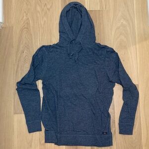 Faherty Men's Heather Navy Hooded Pullover